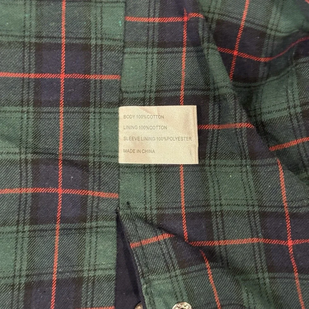 Peter Manning Navy Blue Tribeca Flannel Lined Field Barn Chore Jacket‎ Men's 4 L